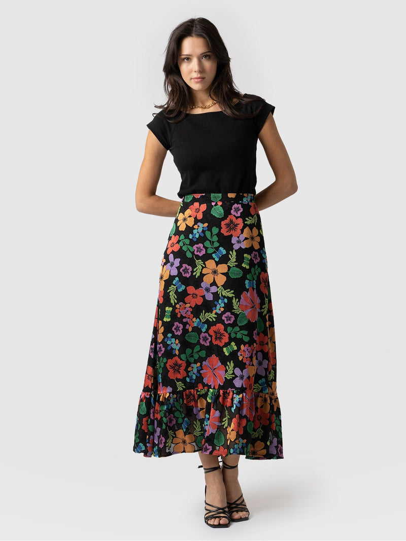 Riley Skirt Pop Floral - Women's Skirts | Saint + Sofia® EU