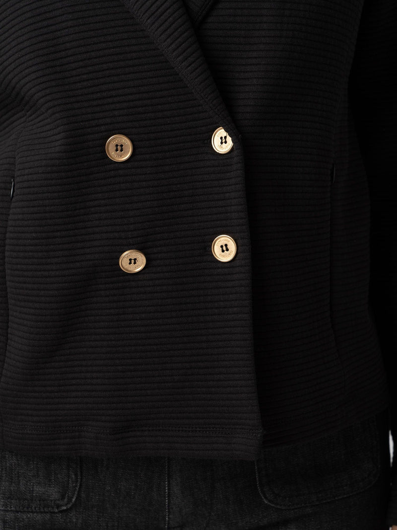 Rowan Jacket Black Ottoman - Women's Jackets | Saint + Sofia® EU