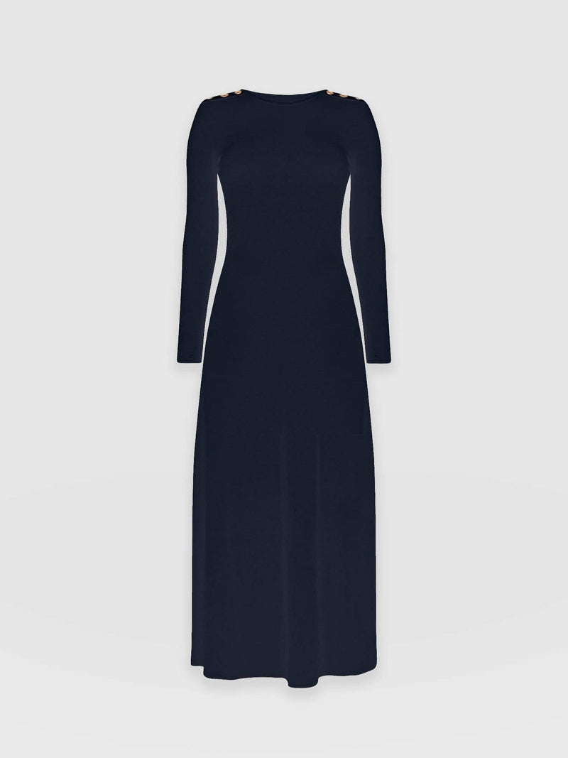 Runway Maxi Dress Navy - Women's Dresses | Saint + Sofia® UK