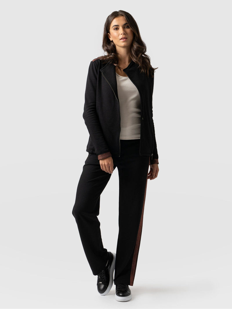 Runway Pant Black-Bronze - Women's Trousers | Saint + Sofia® EU