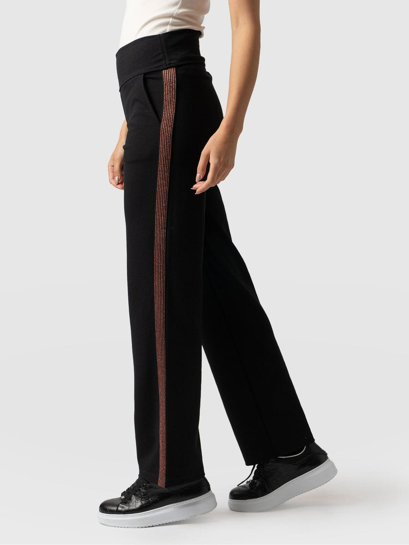 Runway Pant Black-Bronze - Women's Trousers | Saint + Sofia® EU