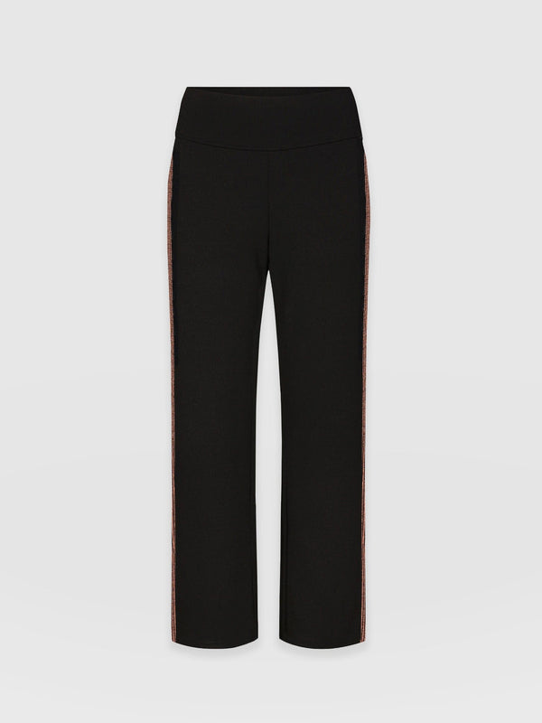 Runway Pant Black-Bronze - Women's Trousers | Saint + Sofia® UK