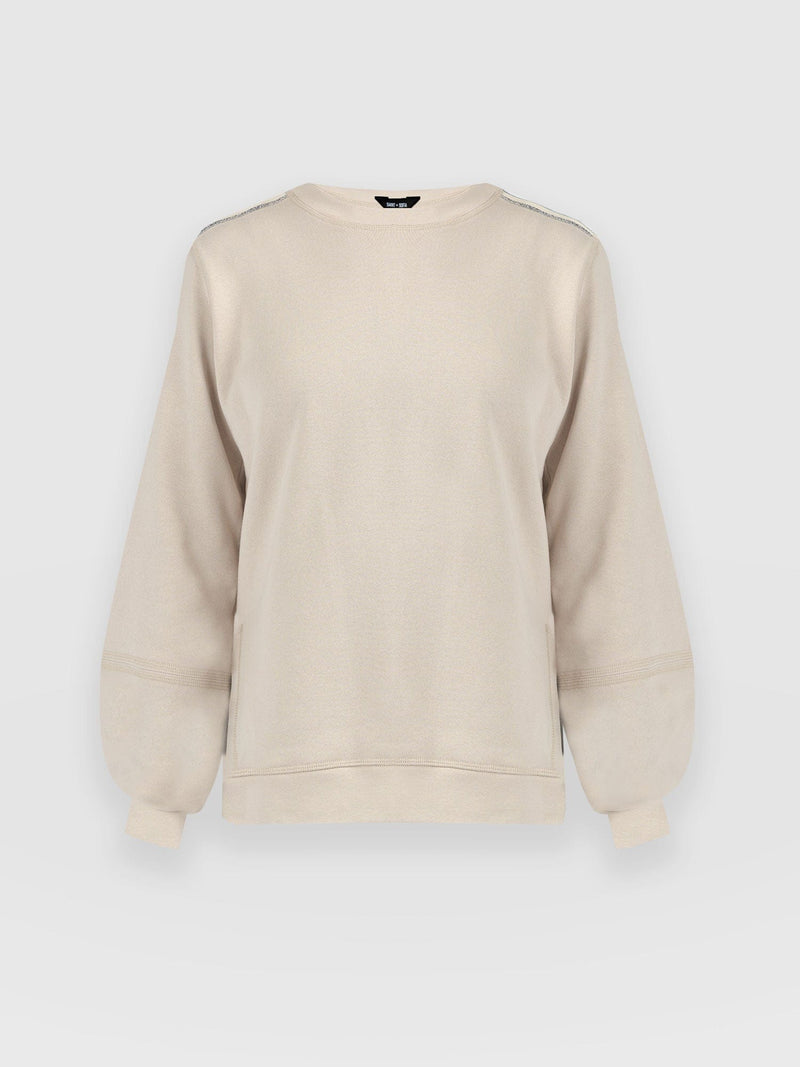 Runway Sweater Light Beige - Women's Sweaters | Saint + Sofia® UK
