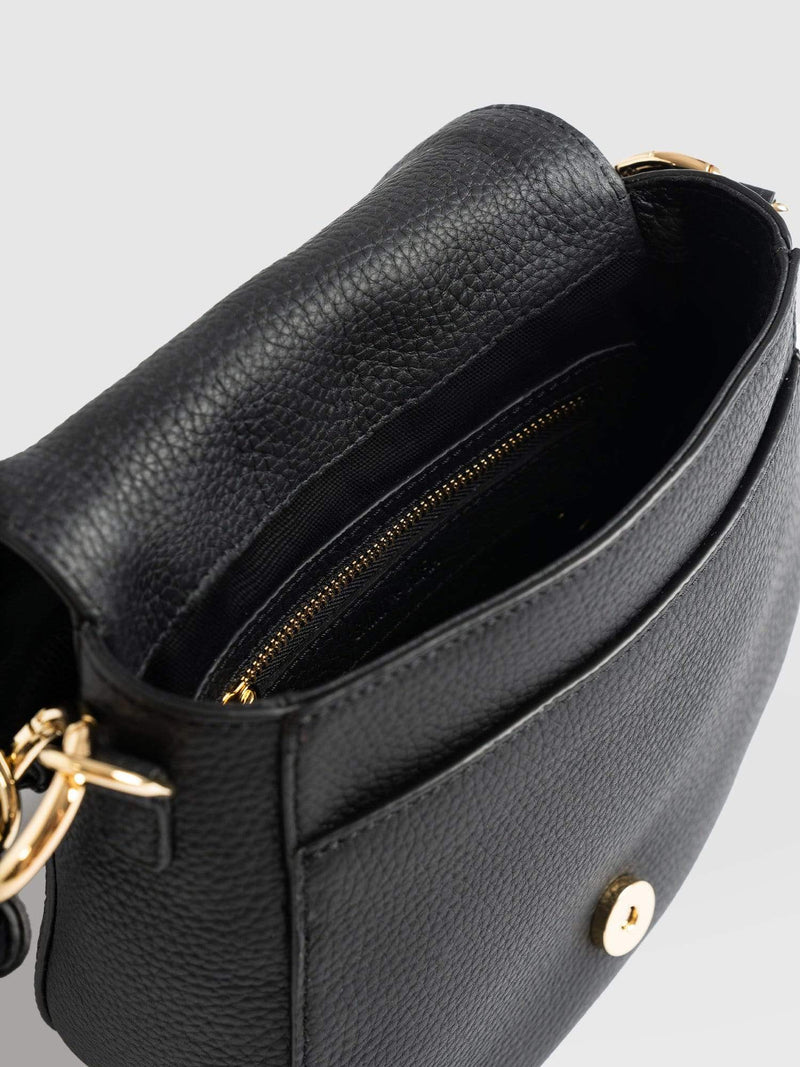 Saddle Bag Black - Women's Handbag | Saint + Sofia® EU
