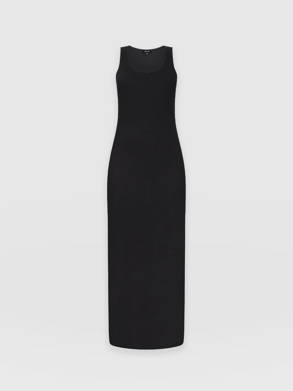 Sleeveless Rib Dress Black - Women's Dresses | Saint + Sofia® EU