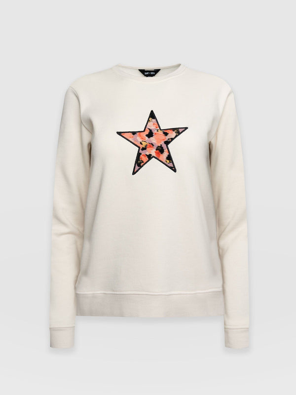 Stellar Sweater Cream Confetti Petal - Women's Sweaters | Saint + Sofia® EU