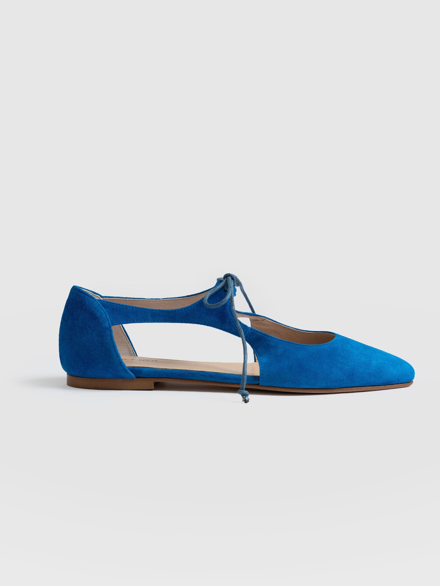 Tie Up Mary Janes Blue - Women's Loafers | Saint + Sofia® EU