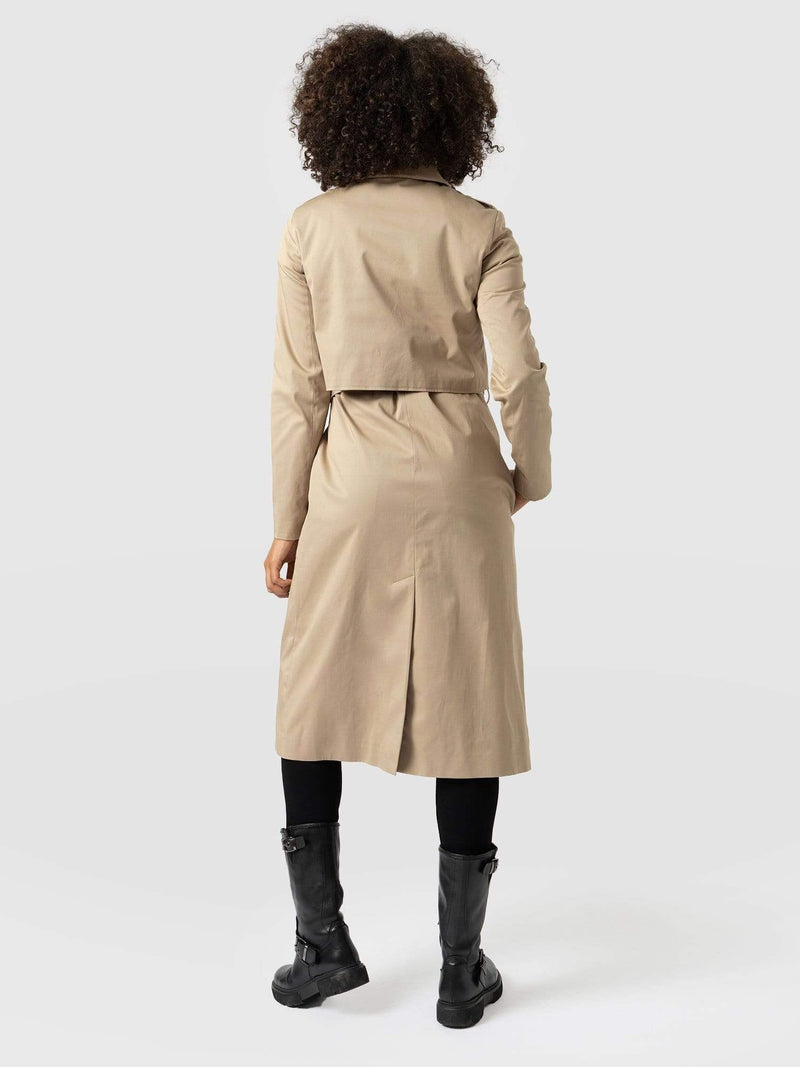 Trench Coat Beige - Women's Overcoats | Saint + Sofia® EU
