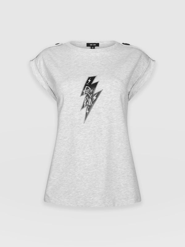 Turn-Up Tee Grey Rock - Women's T-Shirts | Saint + Sofia® EU