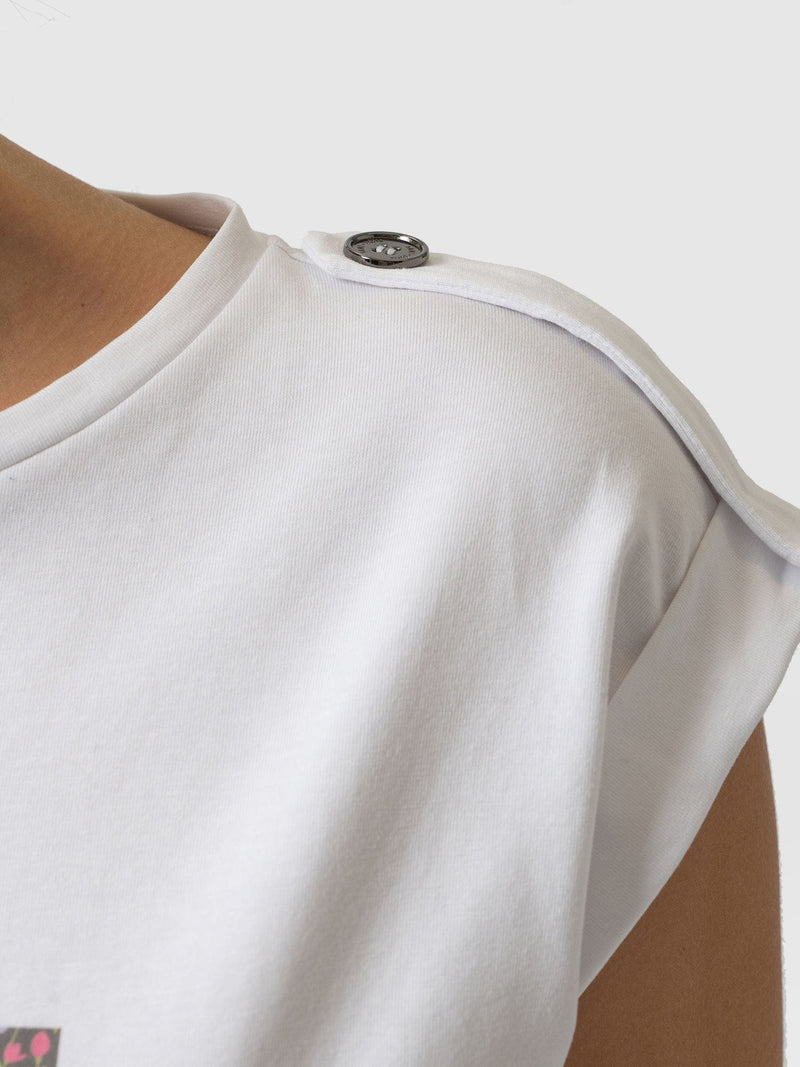 Turn-Up Tee Rock Ditsy Floral - Women's T-Shirts | Saint + Sofia® EU