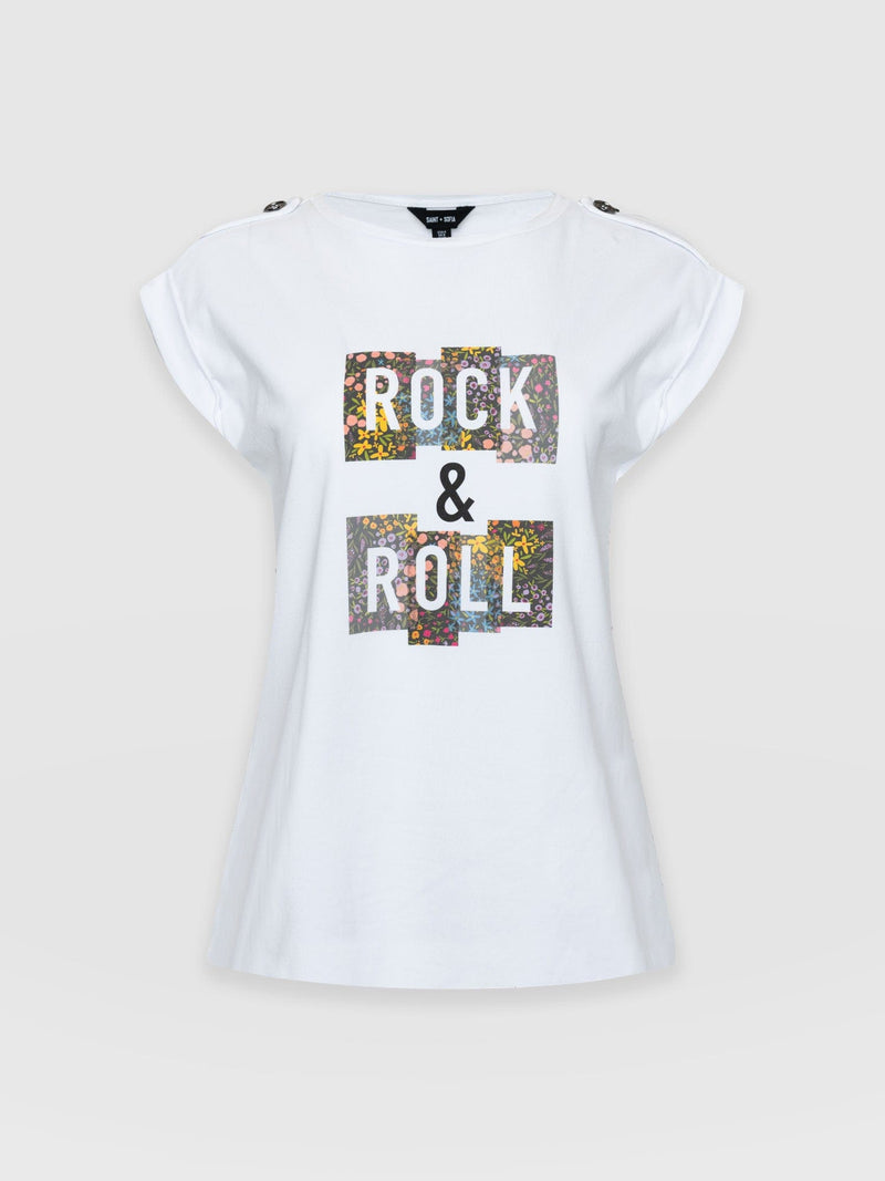 Turn-Up Tee Rock Ditsy Floral - Women's T-Shirts | Saint + Sofia® UK