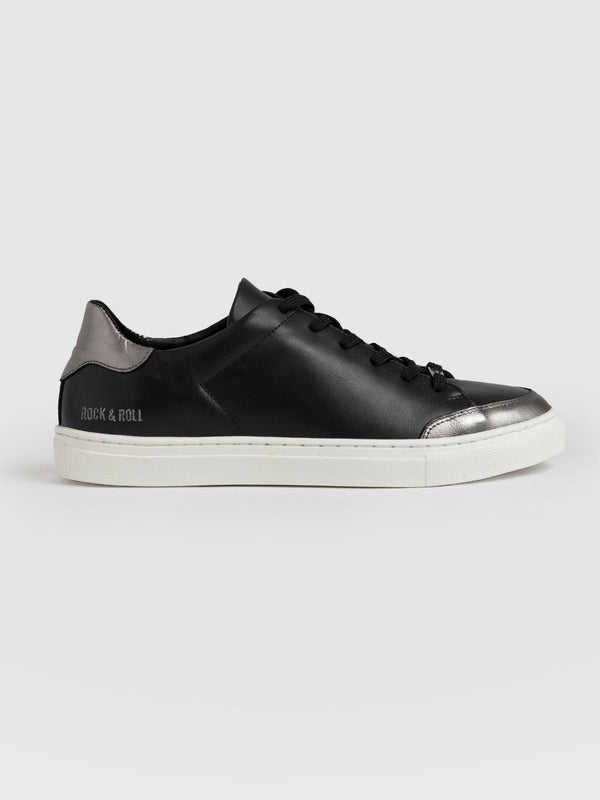 Victory Trainer Black Rock n Roll - Women's Trainers | Saint + Sofia® UK
