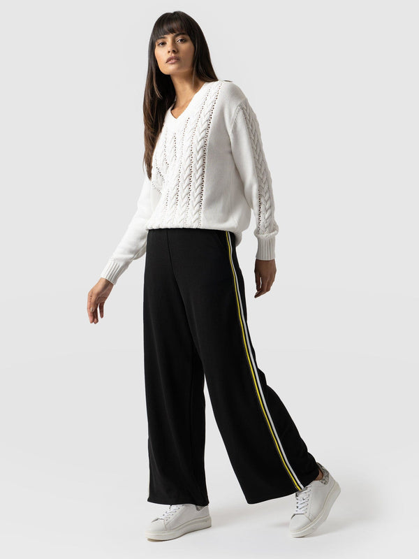 Victory Wide Leg Pant Black - Women's Trousers | Saint + Sofia® EU